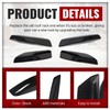 ECOTRIC 4Pcs Roof Rack Rail End Cover Shell Cap Compatible