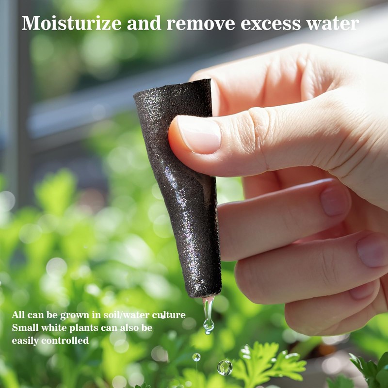 GOTVUGE 50pcs Grow Sponges for Hydroponics, Hydroponics Growing System Pods,