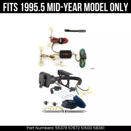 Curt For 1995 Toyota Tacoma 7 Pin Trailer Wiring Plug Fits 1995.5 Mid-Year model Only