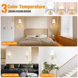 DOKYW Rechargeable Battery Operated Wall Sconces Set of Two with Remote, RGB 7 Color Dimmable Wireless Wall Light, Indoor Wall Lamp with 3 Timer, Modern Wall Lighting for Bedroom Living Room