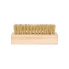 Kaps Quality Brass Shoe Brush, Handy and Portable, Wooden Handle,