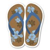 Brown and Blue Flip Flop Magnet by Magnet America Is