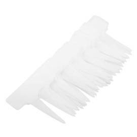 Plastic Plant Label Markers for Seed Trays 50 Pieces TType Nursery Labels, Waterproof Lawn Labels for Garden (White)