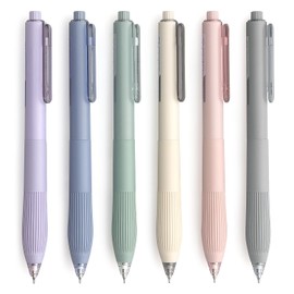 Bribobo Gel Pens Black Ink 0.5mm Fine Point Pens Silent Smooth Writing Work Pen (6-Count)