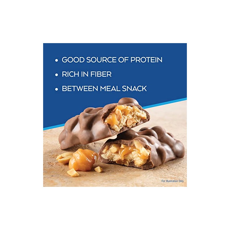 Atkins Caramel Chocolate Nut Roll Snack Bar, Protein Snack ,