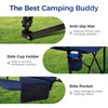 ALPHA CAMP Heavy Duty High Back Camping Chairs with Cup