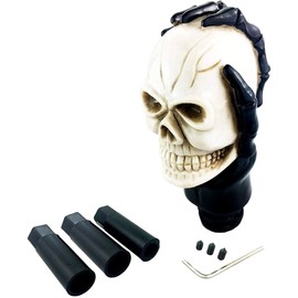 Universal manual car gear knob, skeleton skull, car gear knob, gear shifter, knob for most vehicles with manual transmission