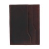 CTM Men's RFID Leather Front Pocket Card Sleeve Wallet, Brown