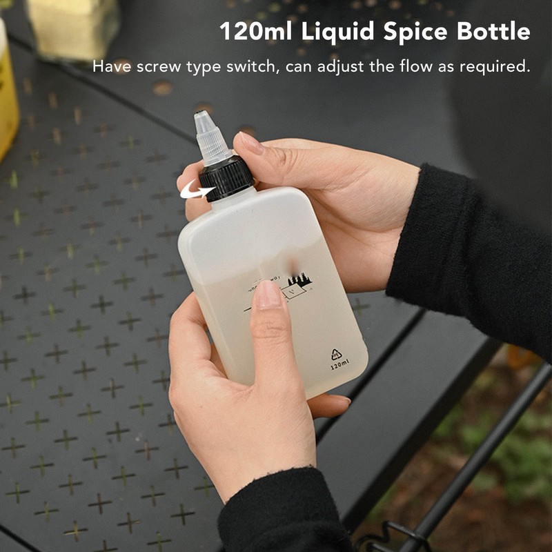 Camping Spice Bottle Kit Outdoor Picnic Spice Container Sealed Seasoning