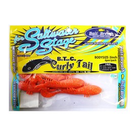 Bait Breath Worm BeTanCo Curly S839 Orange/Gold