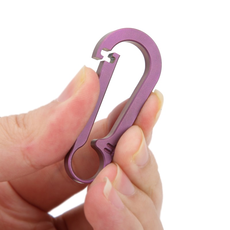 Lightweight Titanium Alloy Key Chain Waist Hanging Keyring Outdoor Climbing