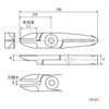 VESSEL NT03AJ Sliding Air Nipper Vertical Blade / GT-NT03 Type