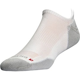 Drymax Run No Show Tab Sock - White/Grey X-Sock Size:10-13/Shoe Size: 6-12