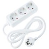 Kopp Standard 3-Way Socket Strip, white, 128613003