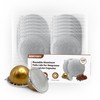Reusable Pods for Nespresso Capsules VertuoLine, 100pcs Refillable Aluminum Covers
