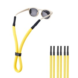 Omnful Kids Glasses Strap for Floating - Adjustable Sunglasses Straps Cords for Toddler, Boys and Girls - Eyeglasses Strap Eyewear String Chain Lanyard Retainer for Water Sports - (3Pcs Yellow)