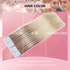 Sweetmet 3rd-Generation Invisible Tape in Hair Extensions Real Human Hair