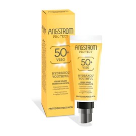 Angstrom Protect Crema Solare Viso SPF 50+, Azione Idratante ed Intensificatore dell'Abbronzatura, Indicata per Pelli Sensibili, 50 ml