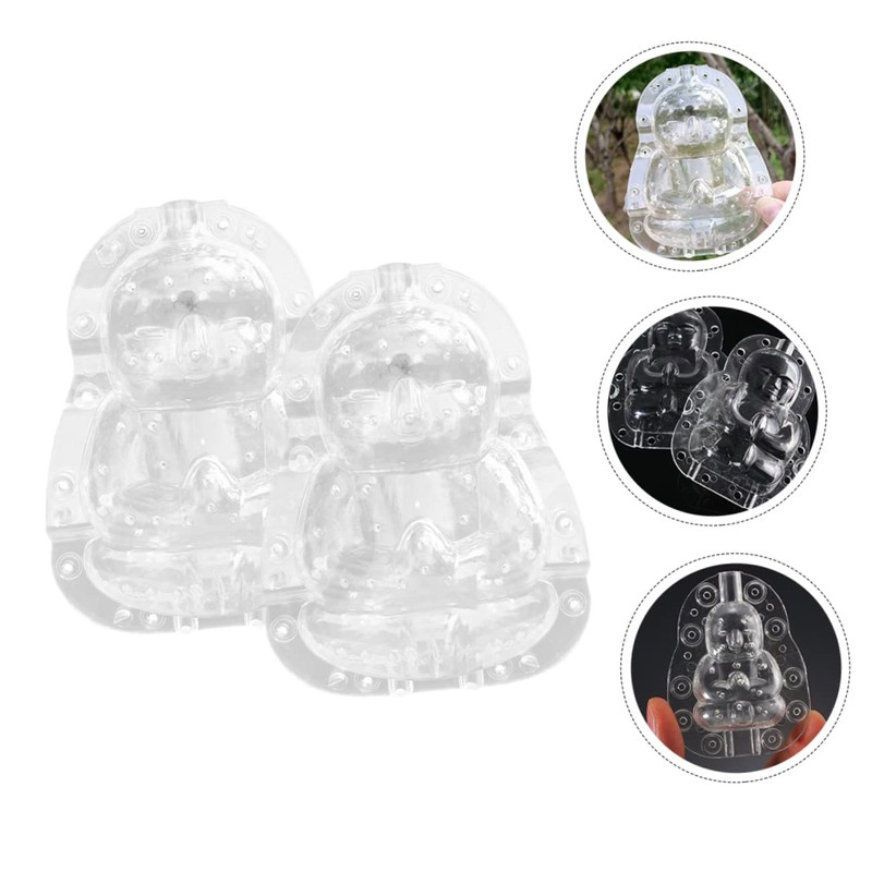 SEWACC Fruit Shaping Molds Pcs Adorable Buddha Mold Pc Material