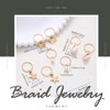Formery Butterfly Hair Jewelry Braids Gold Star Braid Charms Pearl