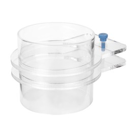 Transparent Acrylic Durable Adjustable Aquarium Fish Feeder Fish Tank Tiepiece Feeding Circle Ring50mm