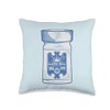 Baking soda jar retro design Throw Pillow
