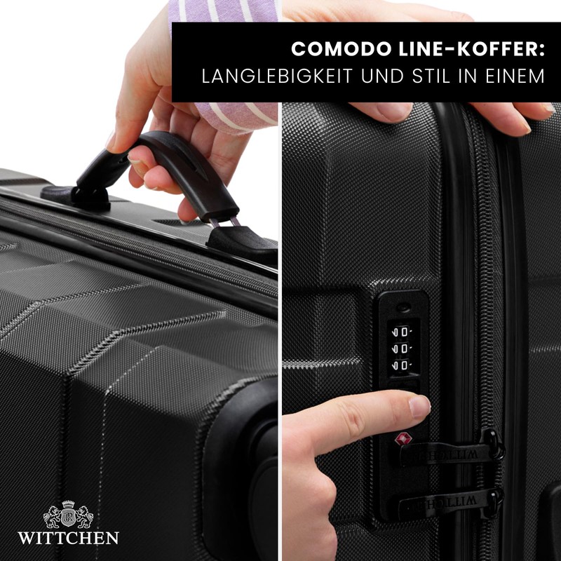 WITTCHEN Comodo Line Cosmetic Case, black, Cosmetic case