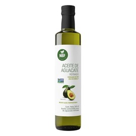 NBF - Aceite de Aguacate Refinado | Prensado en Frío | Sabor neutro| Rico en Omega-3, 6 y 9 | Ideal para freír, hornear y aderezar | No GMO, Kosher 260 ml.