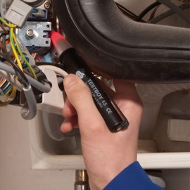 Testboy 15 berührungsloser Magnetfeldtester, optische Anzeige (für elektromagnetische Schalter und Ventile, für alle Magnetfelder, ABS-Kunststoffgehäuse), Schwarz