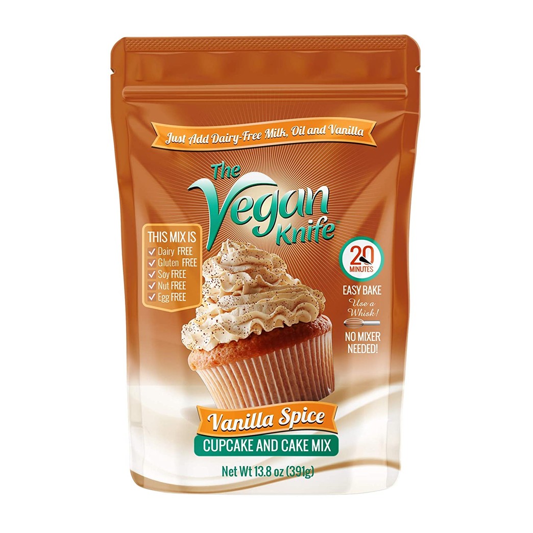 The Vegan Knife Gluten Free & Vegan Cupcake and Cake Mix Vanilla Spice Flavor