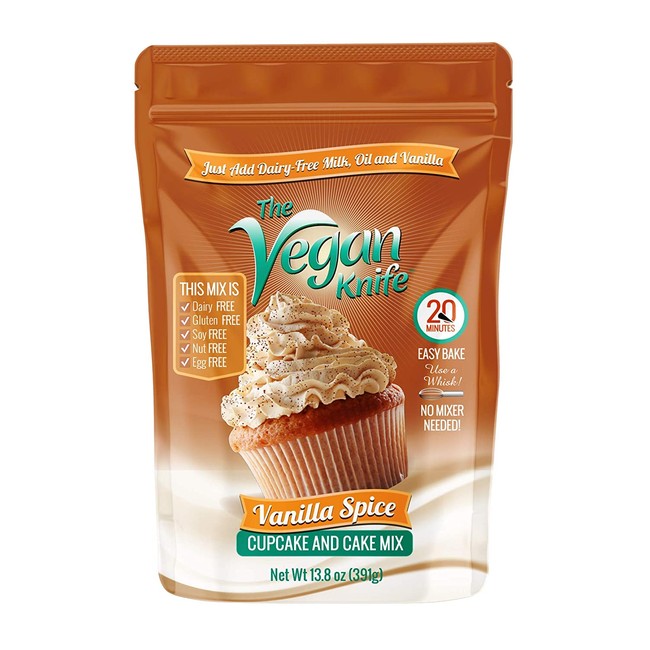 The Vegan Knife Gluten Free & Vegan Cupcake and Cake Mix Vanilla Spice Flavor