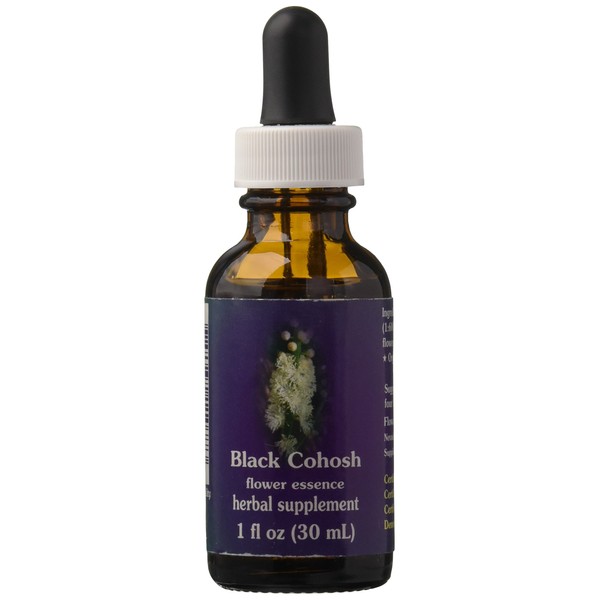 Flower Essence Services Dropper Herbal Supplements, Black Cohosh, 1 Ounce