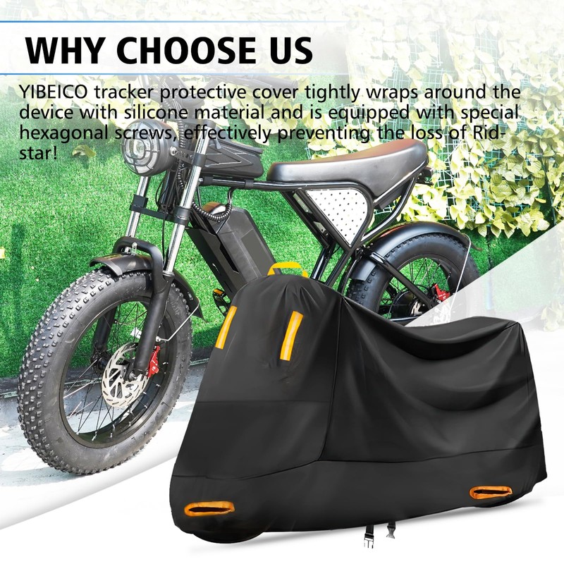 YIBEICO E-Bike Cover Waterproof Outdoor Storage for Ridstar Q20, Cover