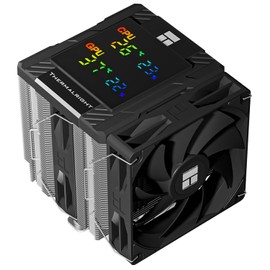 Thermalright Peerless Assassin 120 Digital Black CPU Cooler Air with 6X6mm Heatpipes, Magnetic Display Board Top Cover,Heatsink CPU Cooler, for AM4/AM5 and Intel lga1700/1851/1150/1151/1200