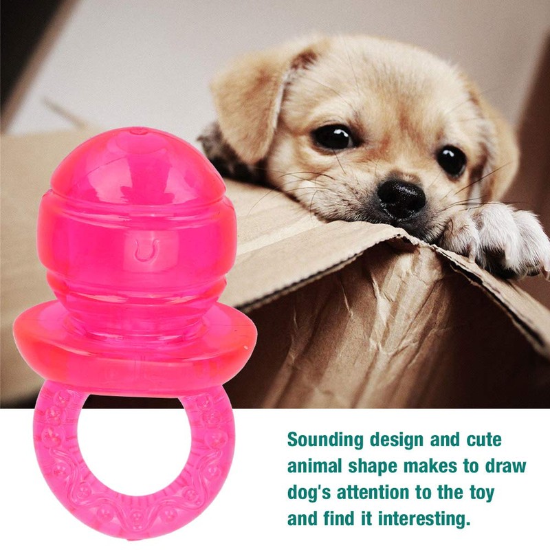 5 Pcs Teether, Teething Toy, Pacifier Shaped Interactive Chew Toy