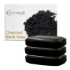 O Naturals Paquete De 3 Jabones De Carbón Activado Negro