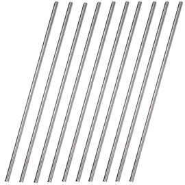 CEE 10Pack M6 x 250mm Fully Threaded Rod Stud 304 Stainless Steel 0.236"x10”Long Threaded Screw, Right Hand Thread Bar Studs Rods for Anchor Bolts, Clamps, Hangers, U-Bolts, M6-1.0mm Thread Pitch