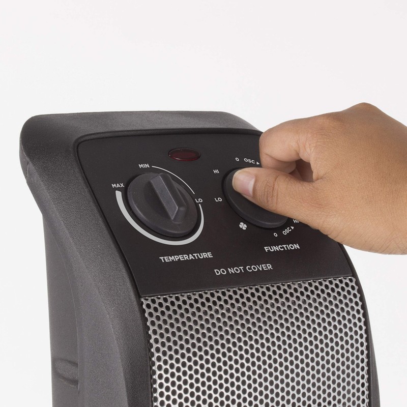 BLACK+DECKER Space Heater with Adjustable Thermostat, Ceramic Tower Heater, Portable