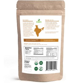 Organic Ginger Powder | 8 oz (226g) | USDA Organics and Non-GMO Verified Project Approved | Product of India | 100% Raw and Natural | Resealable Kraft Bag by SHOPOSR
