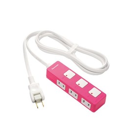 パナソニック(Panasonic) ザ・タップZ 3コ口 スナップキャップ・2mコード付 ピンク WHS2523NP
