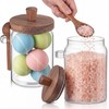 Suclain 2 Set 18 oz Glass Bath Salts Jar with