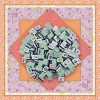 American Mahjong Set 160PCS 32mm 4-Layer Engraved Acrylic Mint Green