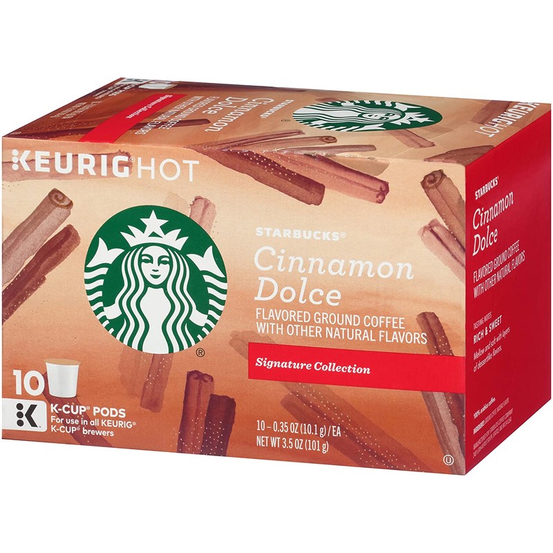 Starbucks Flavored Coffee K-Cup Pods, Cinnamon Dolce, 10 CT (Pack