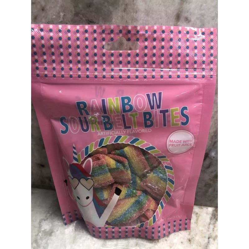 None Ship N 24 Hours. New-Rainbaw Sour Belt Bites. Made