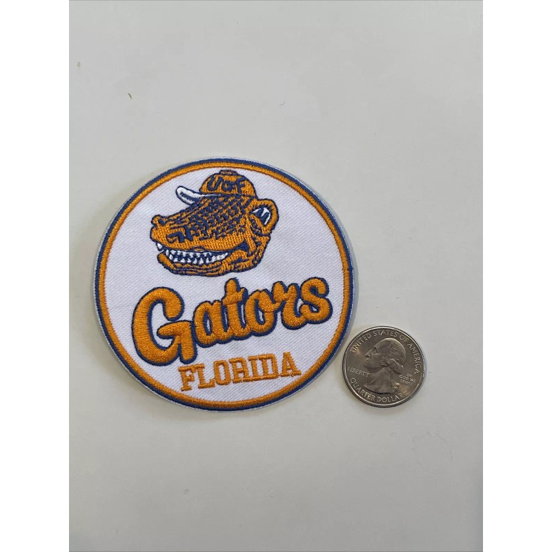 UF Florida Gators Vintage Embroidered Iron On Patch 3” X