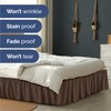 Wrap Around Dust Ruffle Bed Skirt - Brown - for