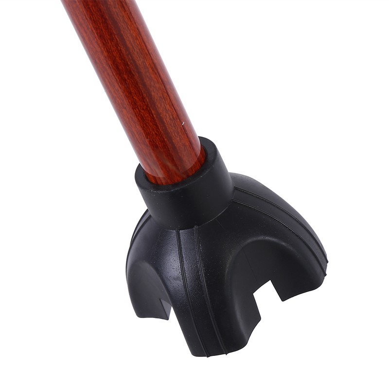 Metal Multi Function Telescopic Flashlight Lightweight Cane (Rosewood Color)