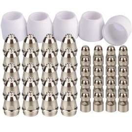 P80 Plasma Cutter Nozzle Electrodes Consumables 1.7 Tip 100Amp 45pcs Kit