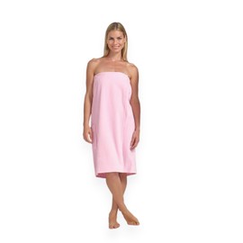 Boca Terry Womens Spa Wrap - 100% Cotton Spa, Shower, Bath and Gym Towel w Snaps, Towel Wrap for Women