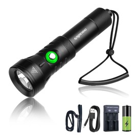 Professional Scuba Dive Light,5 Mode with Power Indicator Underwater Flashlight,Super Bright 2000 Lumens Scuba Diving Flashlight,IP68 Waterproof,Rechargeable Safety Dive Torch(Battery included)